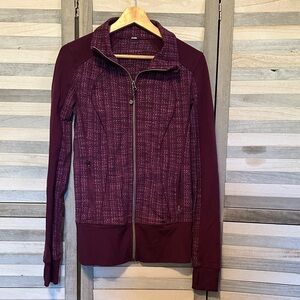 lululemon athletica Plum Zip-Up collared Jacket